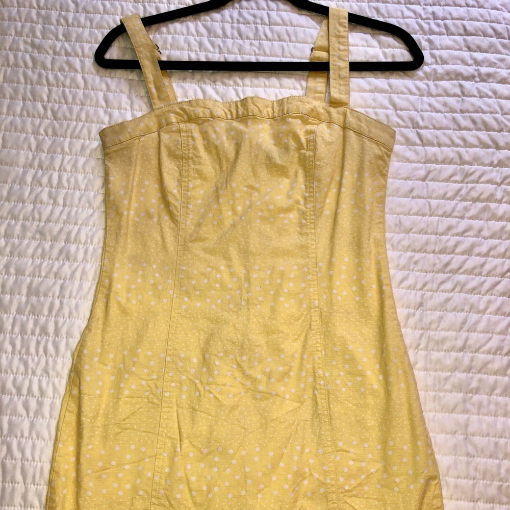 Forever 21 Yellow Polka Dot Dress